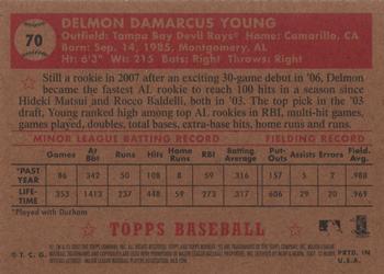 2007 Topps Rookie 1952 Edition #70 Delmon Young Back