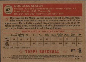 2007 Topps Rookie 1952 Edition #87 Doug Slaten Back