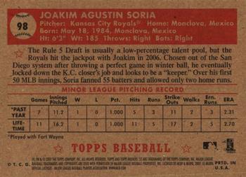 2007 Topps Rookie 1952 Edition #98 Joakim Soria Back