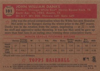 2007 Topps Rookie 1952 Edition #101 John Danks Back