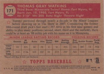 2007 Topps Rookie 1952 Edition #171 Tommy Watkins Back