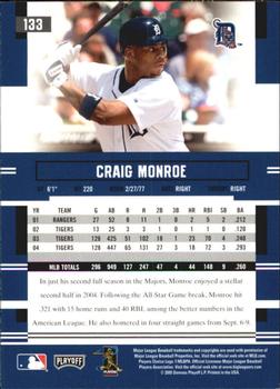 2005 Playoff Prestige - Autographs #133 Craig Monroe Back