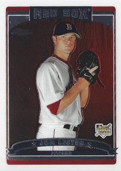 2006 Topps Updates & Highlights - Chrome Rookie Cards #CRC17 Jon Lester Front