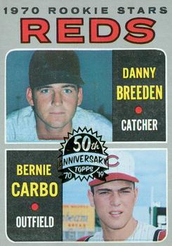 2019 Topps Heritage - 50th Anniversary Buybacks #36 Reds 1970 Rookie Stars - Danny Breeden / Bernie Carbo Front