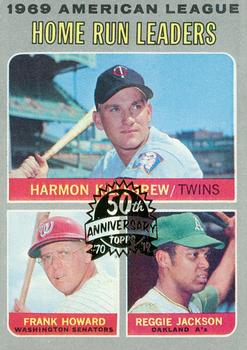 2019 Topps Heritage - 50th Anniversary Buybacks #66 1969 American League Home Run Leaders - Killebrew / F. Howard / Jackson Front