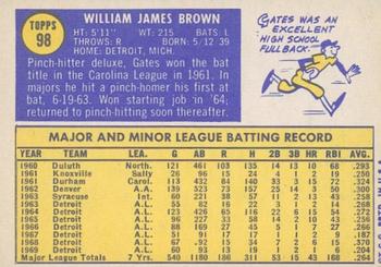 2019 Topps Heritage - 50th Anniversary Buybacks #98 Gates Brown Back