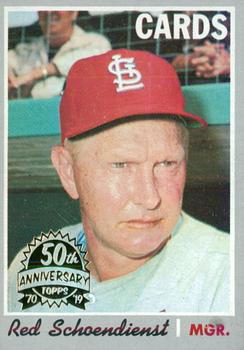 2019 Topps Heritage - 50th Anniversary Buybacks #346 Red Schoendienst Front