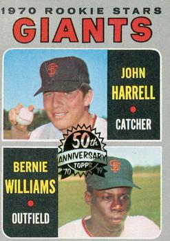 2019 Topps Heritage - 50th Anniversary Buybacks #401 Giants 1970 Rookie Stars (John Harrell / Bernie Williams) Front