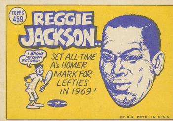 2019 Topps Heritage - 50th Anniversary Buybacks #459 Reggie Jackson Back