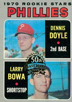 2019 Topps Heritage - 50th Anniversary Buybacks #539 Phillies 1970 Rookie Stars - Dennis Doyle / Larry Bowa Front