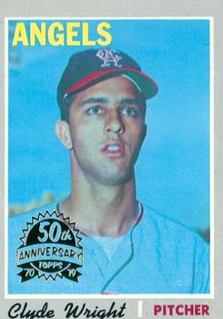 2019 Topps Heritage - 50th Anniversary Buybacks #543 Clyde Wright Front