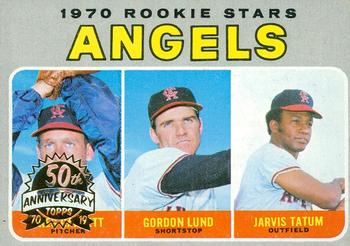 2019 Topps Heritage - 50th Anniversary Buybacks #642 Angels 1970 Rookie Stars (Greg Garrett / Gordon Lund / Jarvis Tatum) Front