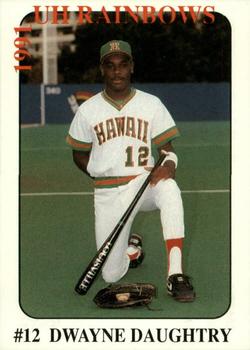 1991 7-Eleven Hawaii Rainbows #NNO Dwayne Daughtry Front