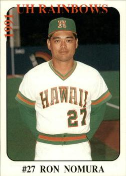 1991 7-Eleven Hawaii Rainbows #NNO Ron Nomura Front