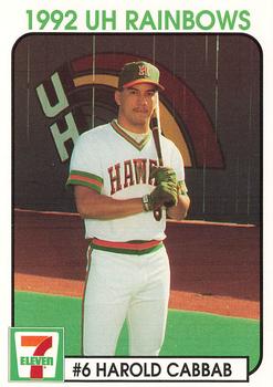 1992 7-Eleven University of Hawaii Rainbows #7 Harold Cabbab Front