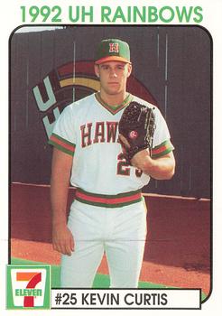 1992 7-Eleven University of Hawaii Rainbows #22 Kevin Curtis Front