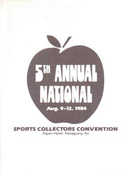 1984 TCMA Fifth Annual National Convention Promos #NNO Joe Collins Back