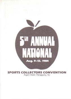 1984 TCMA Fifth Annual National Convention Promos #NNO Tom Gorman Back