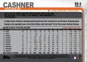 2019 Topps Baltimore Orioles #BO-6 Andrew Cashner Back