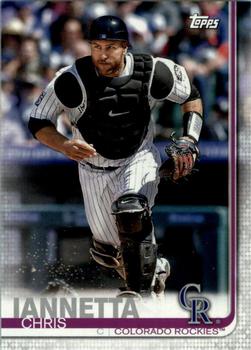 2019 Topps Colorado Rockies #CO-10 Chris Iannetta Front