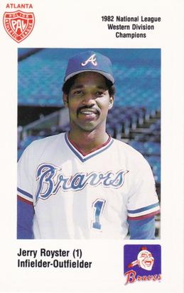 1983 Atlanta Braves Police #NNO Jerry Royster Front