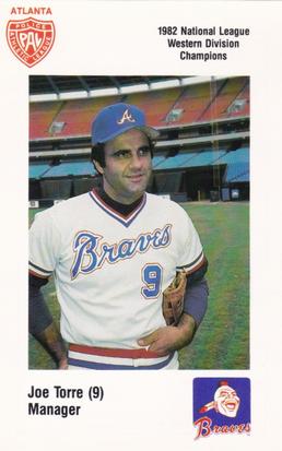 1983 Atlanta Braves Police #NNO Joe Torre Front