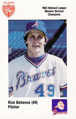 1983 Atlanta Braves Police #NNO Rick Behenna Front