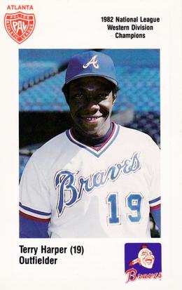 1983 Atlanta Braves Police #NNO Terry Harper Front