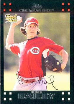 2007 Topps Updates & Highlights #UH149 Homer Bailey Front