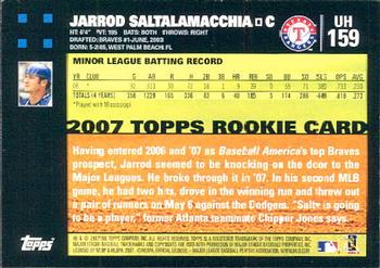 2007 Topps Updates & Highlights #UH159 Jarrod Saltalamacchia Back