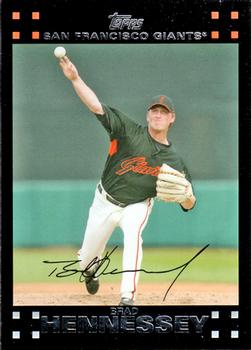 2007 Topps Updates & Highlights #UH24 Brad Hennessey Front