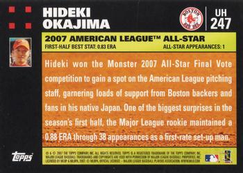 2007 Topps Updates & Highlights #UH247 Hideki Okajima Back