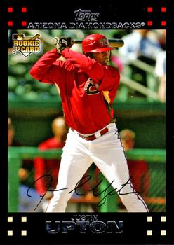 2007 Topps Updates & Highlights #UH327 Justin Upton Front