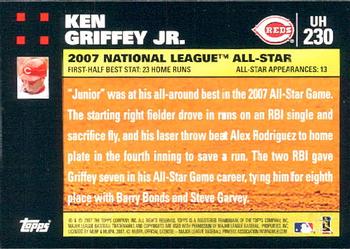 2007 Topps Updates & Highlights #UH230 Ken Griffey Jr. Back