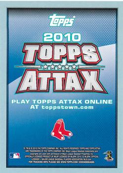 2010 Topps Attax - Code Cards #NNO Jacoby Ellsbury Back