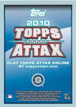 2010 Topps Attax - Code Cards #NNO Felix Hernandez Back