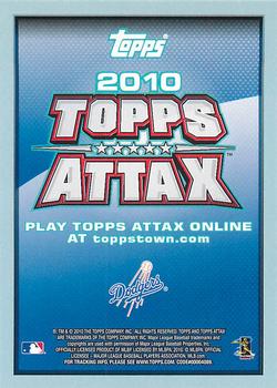2010 Topps Attax - Code Cards #NNO Matt Kemp Back