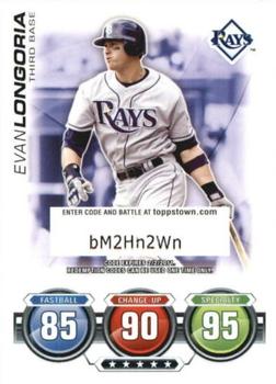 2010 Topps Attax - Code Cards #NNO Evan Longoria Front