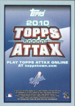2010 Topps Attax - Code Cards #NNO Manny Ramirez Back
