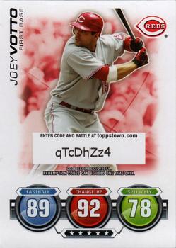 2010 Topps Attax - Code Cards #NNO Joey Votto Front