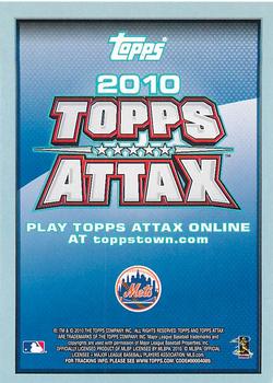 2010 Topps Attax - Code Cards #NNO David Wright Back