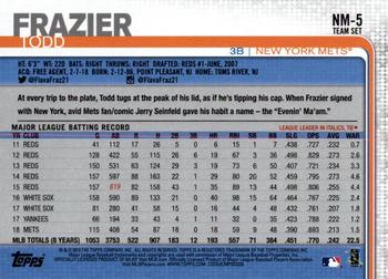 2019 Topps New York Mets #NM-5 Todd Frazier Back