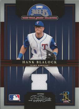 2005 Playoff Prestige - MLB Game-Worn Jersey Collection #9 Hank Blalock Front