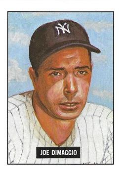 1982 TCMA New York Yankees Yearbook (1951 Bowman Style) #1 Joe DiMaggio Front