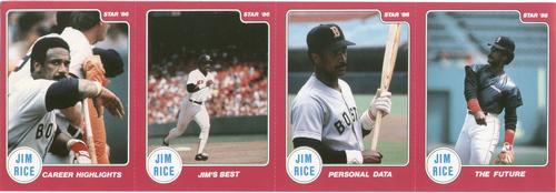 1986 Star Jim Rice - Sticker Panels #NNO Jim Rice Front
