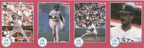 1986 Star Jim Rice - Sticker Panels #NNO Jim Rice Front
