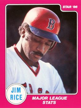1986 Star Jim Rice - Sticker - Separated #3 Jim Rice Front