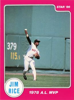 1986 Star Jim Rice - Sticker - Separated #5 Jim Rice Front