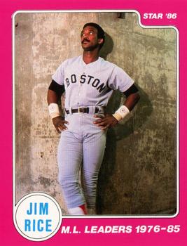 1986 Star Jim Rice - Sticker - Separated #6 Jim Rice Front