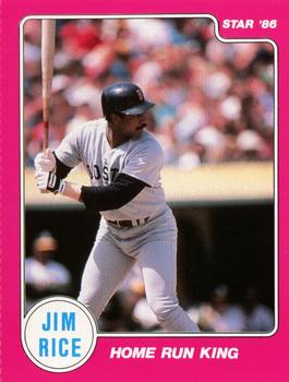 1986 Star Jim Rice - Sticker - Separated #7 Jim Rice Front